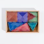 ⁦مجموعة مكعبات بناء مغناطيسية 32 قطعة فاتحة اللون⁩ - الصورة ⁦8⁩